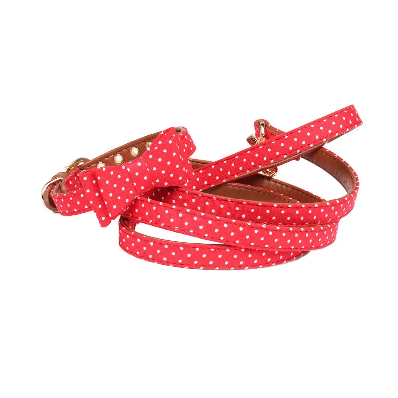 Bandana with Collar and Leash for Dogs and Cats