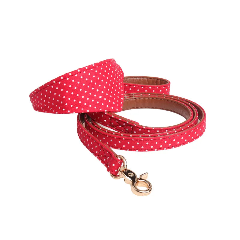 Bandana with Collar and Leash for Dogs and Cats